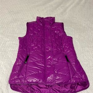 Talbots Rich Purple Quilted Vest